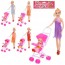 Кукла BabyToys 333-54 25см с коляской для девочки