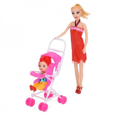 Кукла BabyToys 333-54 25см с коляской для девочки