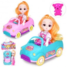 Набор куклы BabyToys 600-87 с машиной и мишкой Набор куклы BabyToys 600-87 с машиной и мишкой