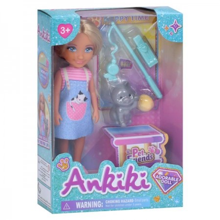 Кукла BabyToys 606005 13см с котом и аксессуарами Кукла BabyToys 606005 13см с котом и аксессуарами