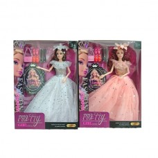 Кукла 629-3 30см, шарнирные руки, сумка, обувь, 2 вида, в кор-ке, 24-32,5-6см