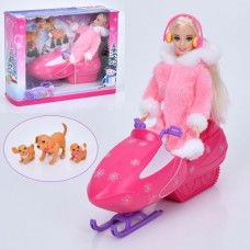 Кукла 68405 28см, снегокат 23см, собаки, в кор-ке, в кор-ке Кукла 68405 28см, снегокат 23см, собаки, в кор-ке, в кор-ке