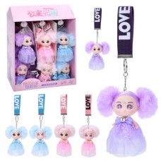 Кукла-брелок BabyToys B065 для девочек 10 см, набор 18 штук
