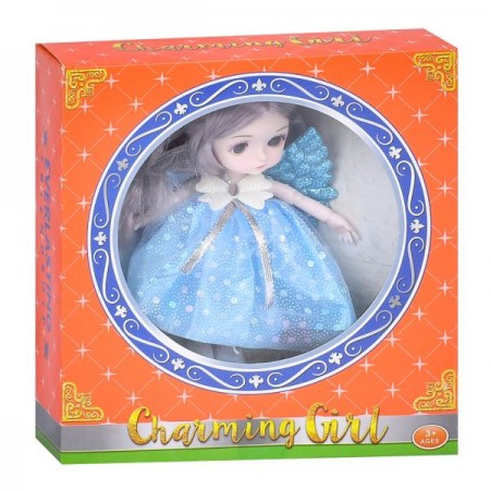 Кукла B184-7 16см, фея, с крыльями, шарнирная, 4 вида, в кор-ке