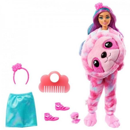 Кукла Barbie Cutie Reveal Милый ленивец 29 см HJL59 Кукла Barbie Cutie Reveal Милый ленивец 29 см HJL59