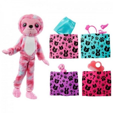 Кукла Barbie Cutie Reveal Милый ленивец 29 см HJL59 Кукла Barbie Cutie Reveal Милый ленивец 29 см HJL59