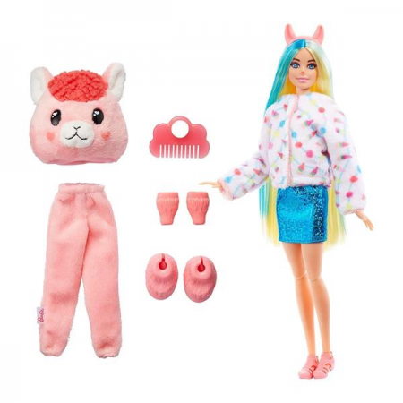 Кукла Barbie Cutie Reveal Забавная лама 29 см HJL60 Кукла Barbie Cutie Reveal Забавная лама 29 см HJL60