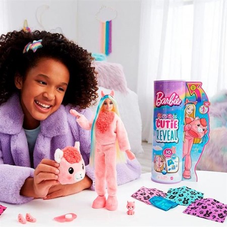 Кукла Barbie Cutie Reveal Забавная лама 29 см HJL60 Кукла Barbie Cutie Reveal Забавная лама 29 см HJL60