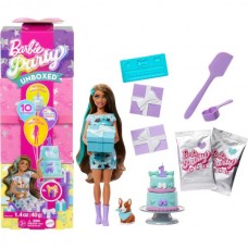Кукла Barbie "Вечерка-сюрприз" в бирюзовых тонах Серия Party unboxed ,
Вісота куклі: 29 см