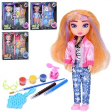 Шарнірна лялька BabyToys CQ5053 23 см з фарбами та аксесуарами