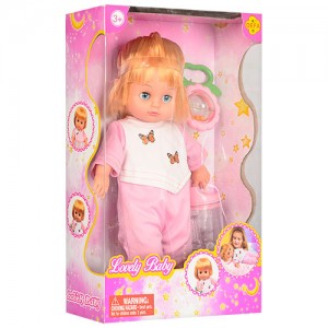 Кукла DEFA 5063 31 см, мягконабивная 