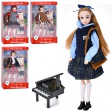 Шарнирная кукла BabyToys DH2373ABCD 30см с рояльком Шарнирная кукла BabyToys DH2373ABCD 30см с рояльком