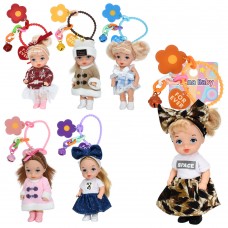 Куклы-брелоки BabyToys DH2393 11см с колокольчиком