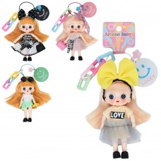 Шарнирная кукла BabyToys DH2395 с брелоком, 13см