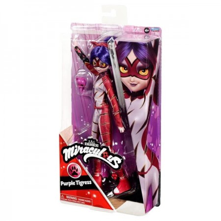 Кукла Miraculous Леди Баг и Супер-Кот Пурпурная тигрица 26 см с аксессуарами 