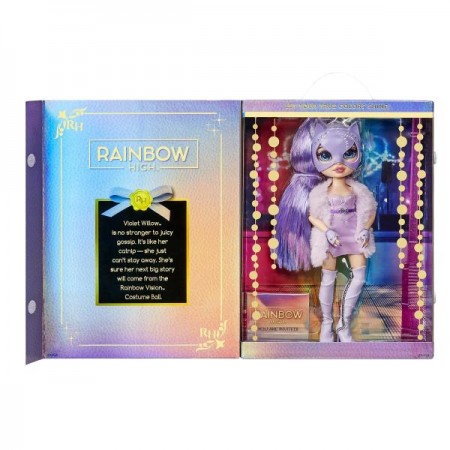 Кукла Rainbow High Маскарад Вайолет Виллоу 28 см с аксессуарами