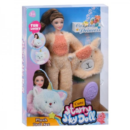Кукла SK138-38A-BD 30см, шарнирная, кигуруми/костюм животные, аксессуары, 4 вида (2 вида с фигуркой животного), в кор-ке, 22-32-6см Кукла SK138-38A-BD 30см, шарнирная, кигуруми/костюм животные, аксессуары, 4 вида (2 вида с фигуркой животного), в кор-ке, 22-32-6см