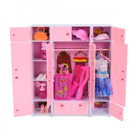 Кукла с нарядами BabyToys 31см шкаф и сумка Кукла с нарядами BabyToys 31см шкаф и сумка