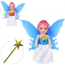 Кукла-фея BabyToys XM2413 с крыльями и волшебной палочкой, 10 см
