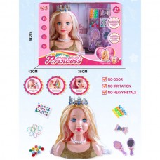 Манекен голова для причесок BabyToys 176-2 с аксессуарами Манекен голова для причесок BabyToys 176-2 с аксессуарами