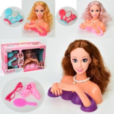 Манекен для причесок BabyToys 837-38-39 с феном и расческой Манекен для причесок BabyToys 837-38-39 с феном и расческой