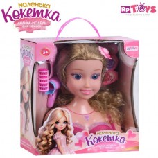 Голова-манекен для причесок BabyToys B229-C с набором парикмахера 21см Голова-манекен для причесок BabyToys B229-C с набором парикмахера 21см