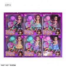 Лялька BabyToys ZL7801-3 з велосипедом 14см для дівчинки