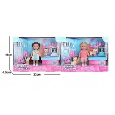 Кукла BabyToys 189325 с аксессуарами и подвижными конечностями