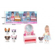 Кукла BabyToys 3817 с аксессуарами и подвижными конечностями, 12 см