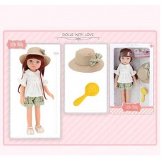 Лялька BabyToys 91099 висота 33 см з капелюшком і щіткою