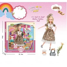 Кукла BabyToys SK 023 C 30 см с сумкой и медведиком Кукла BabyToys SK 023 C 30 см с сумкой и медведиком