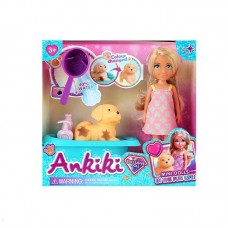 Кукла BabyToys 606012 с аксессуарами и песиком, 13.5 см Кукла BabyToys 606012 с аксессуарами и песиком, 13.5 см