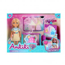 Лялька BabyToys з аксесуарами, прошите волосся, 13 см