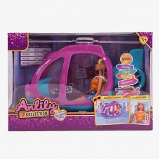 Кукла BabyToys 616261 с вертолетом, 30 см, аксессуары