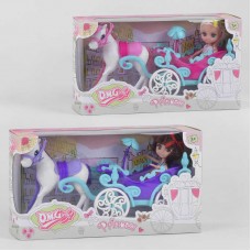 Кукла с каретой BabyToys 58050, с лошадью, для девочек Кукла с каретой BabyToys 58050, с лошадью, для девочек