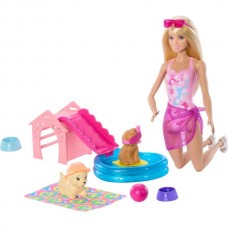 Набор "Бассейн для щенков" с куклой Barbie. Набор "Бассейн для щенков" с куклой Barbie.