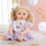 Одежда для куклы Baby Annabell Платье сиреневое 43 см Одежда для куклы Baby Annabell Платье сиреневое 43 см