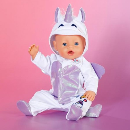 Одяг для ляльки Baby Born Комбінезон єдинорога 43 см Одяг для ляльки Baby Born Комбінезон єдинорога 43 см