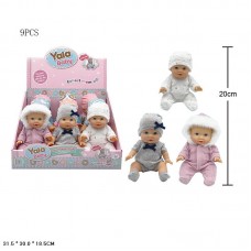 Кукла пупс 20см BabyToys YL2520A-C пластиковая