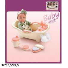 Кукла пупс BabyToys W6915A с ванной 23см