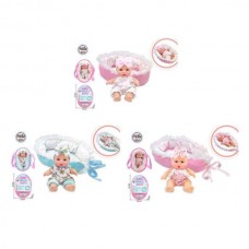 Пупс BabyToys 20127 19см с кроваткой-коконом, 3 вида Пупс BabyToys 20127 19см с кроваткой-коконом, 3 вида