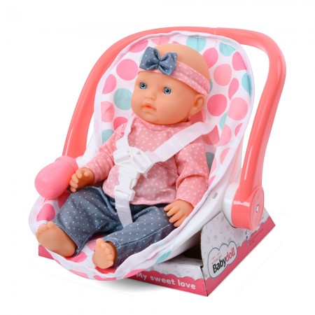Кукла-пупс BabyToys 6980 35см с люлькой-переноской Кукла-пупс BabyToys 6980 35см с люлькой-переноской