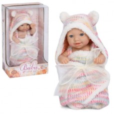 Кукла-пупс BabyToys 8819-9 19см с одеялом для девочки