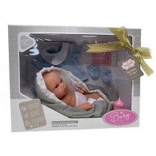 Кукла-пупс BabyToys 9576 с бутылочкой 29 см