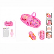 Кукла-пупс BabyToys CS189-3 28см с люлькой переноской