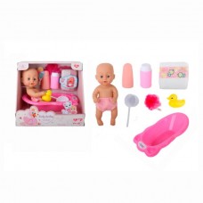 Пупс BabyToys LF99EG-2 28см с ванной и аксессуарами