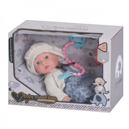 Пупс игрушка BabyToys S010-13A 24см с бутылочкой