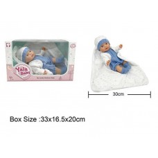 Кукла-пупс BabyToys YL 2430 резиновая 30 см с одеждой Кукла-пупс BabyToys YL 2430 резиновая 30 см с одеждой