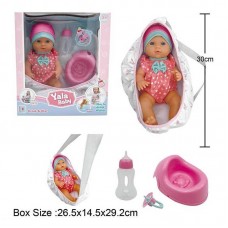 Пупс BabyToys YL 2430 30 см с бутылочкой и горшком
