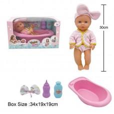 Пупс BabyToys YL 2430 пластиковый для девочки